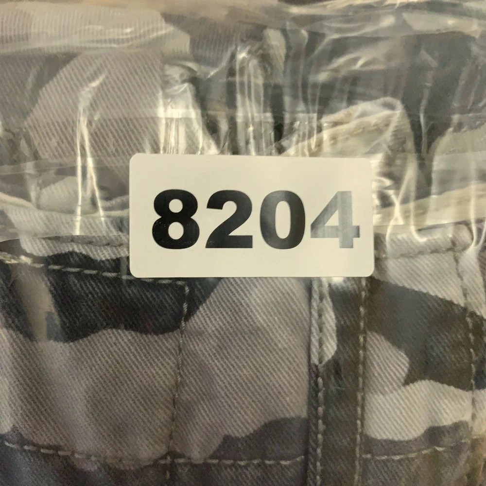 Levi's Cargo Pants Mens 36 (Fits 36x29) Gray Camo Straight Leg Cotton 12462-0019